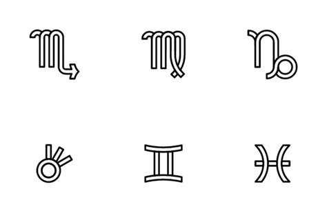 Download Astrological Symbols Icon pack Available in SVG, PNG & Icon Fonts