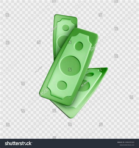 Dollar Bill Green 3d Render American Stock Vector (Royalty Free ...