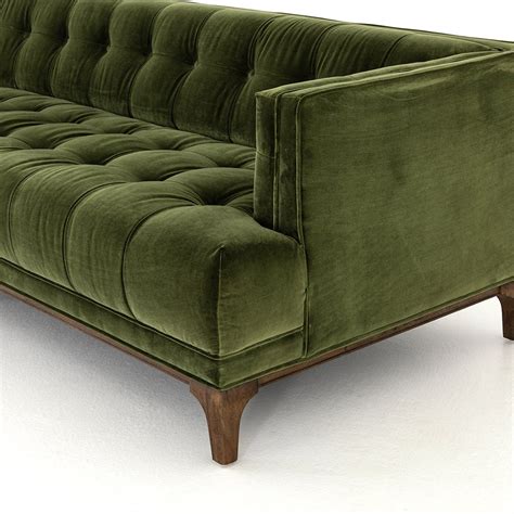 Dylan Green Mid-Century Sofa - Sapphire Olive