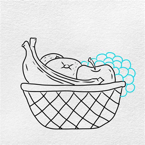 How to Draw Fruit Basket - HelloArtsy