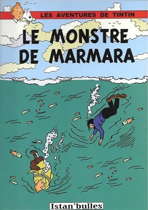 Diving The Marmara MonsterThe Adventures of Tintin Poster Vintage Retro ...