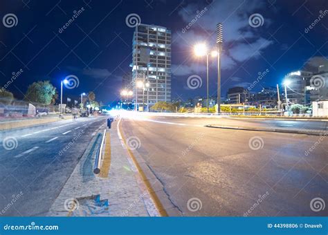 Tel Aviv Promenade at Night Editorial Photo - Image of people, beach ...