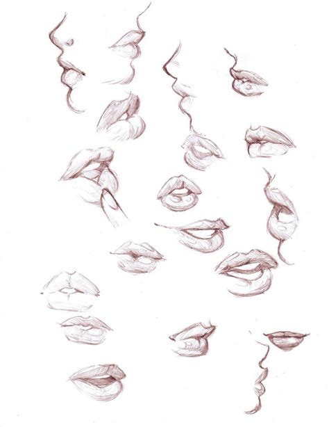 Anime Lips Drawing Reference | Lipstutorial.org