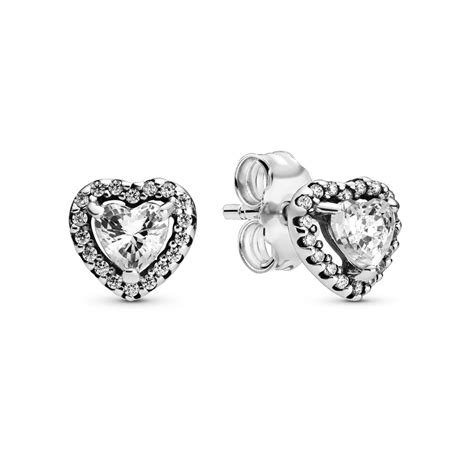 Pandora™ Elevated Heart Stud Earrings | £55 + Free Delivery