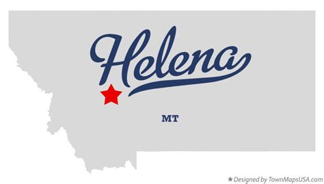 Map of Helena, MT, Montana