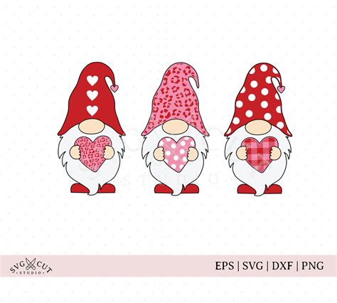 gnome svg file for cricut Gnome svg Valentine heart baloon vector ...