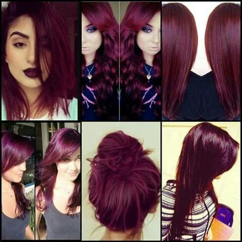 Maroon Purple Hair Color