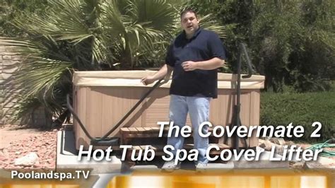 Hot Tub Cover Lifter Product Review - Covermate 2 - Poolandspa.TV - YouTube