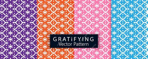 Premium Vector | A set of different patterns including a pink, white ...