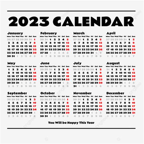 2023 Calendar Desktop Minimalist Design Kalender, 2023 Calendar, 2023 ...