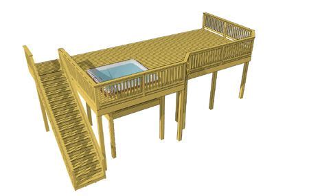 65 Epic Hot Tub Deck Plans - Backyard Boss