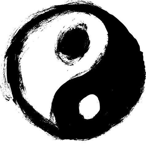 4 Grunge Yin Yang (PNG Transparent) | OnlyGFX.com