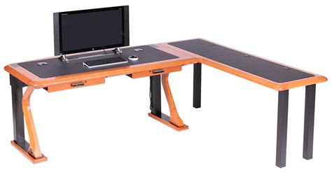 Artistic Computer Desk Full, L Shaped Right - Caretta Workspace