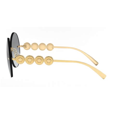 Versace - Round Sunglasses Signature Medusa - Gold - Sunglasses ...