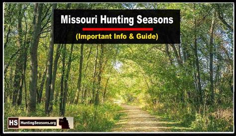 Missouri Hunting Seasons 2023-2024 [Latest Guide!] - HuntingSeasons.Org