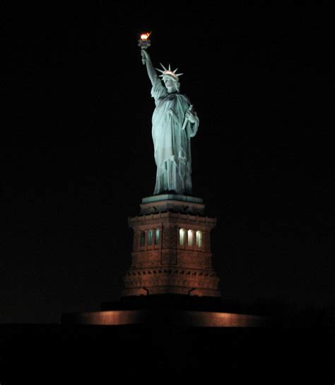 Encyclopedia: Liberty Statue at Night