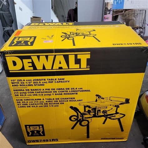 DeWalt 10" jobsite table saw | Live and Online Auctions on HiBid.com