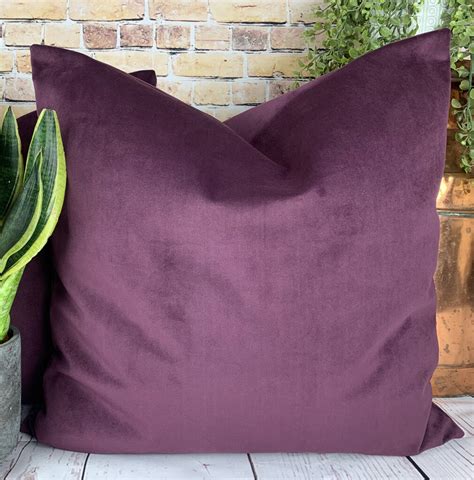 Plum Velvet Cushion By Lulu Interiors | notonthehighstreet.com