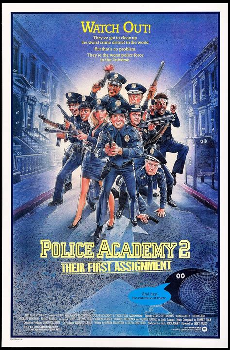 POLICE ACADEMY 2: THEIR FIRST ASSIGNMENT (1985) 80s Movie Posters, Classic Movie Posters, Cinema ...