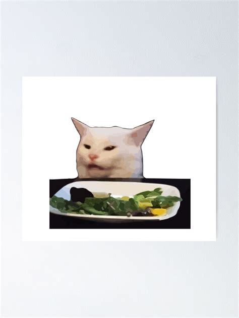 "Salad cat meme" Poster for Sale by xcxeon | Redbubble