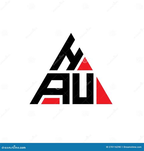 HAU Triangle Letter Logo Design With Triangle Shape. HAU Triangle Logo Design Monogram. HAU ...