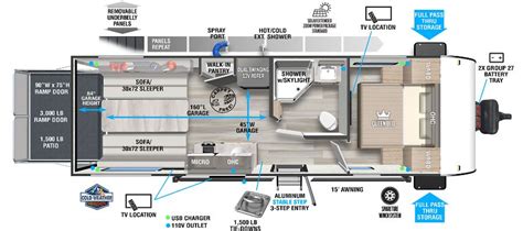 Wildwood Toy Hauler Floor Plans | Wow Blog