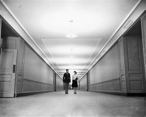 Interior Corridor Of The Pentagon by Bert Morgan