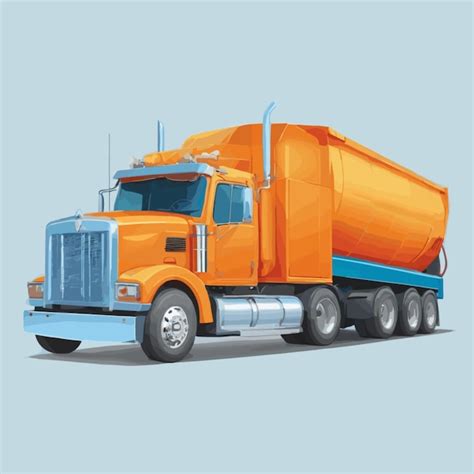 Premium Vector | Truck vector on a white background