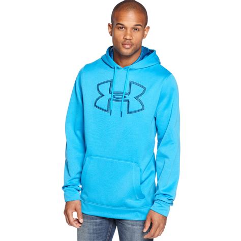 Lyst - Under Armour Fleece Storm Logo Hoodie in Blue for Men