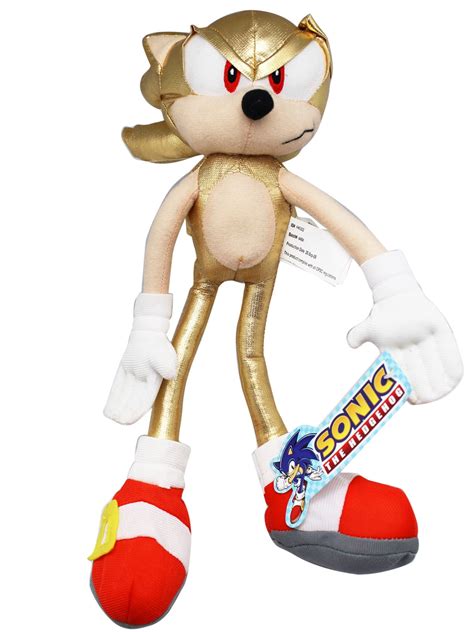 Sonic the Hedgehog Super Sonic Gold Sonic Stuffy Plushie Toy (12in ...