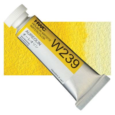 Holbein Artists' Watercolor - Aureolin, 15 ml tube | BLICK Art Materials