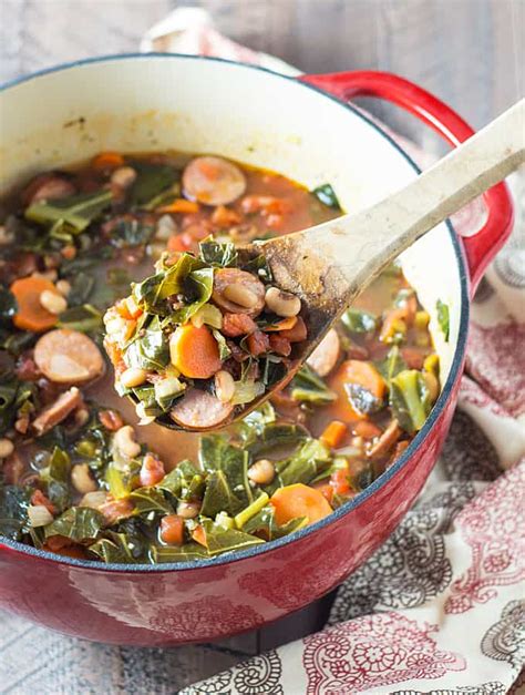 Black-Eyed Pea Soup with Collard Greens and Sausage | Recipe | Black ...