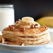 Banana Bread Pancakes with Cinnamon Cream Cheese Syrup - Cooking Classy