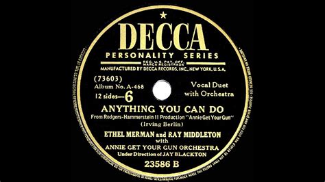 1946 Ethel Merman & Ray Middleton - Anything You Can Do (I Can Do ...