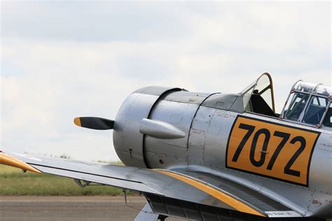 T-6 American Harvard Parked Free Stock Photo - Public Domain Pictures