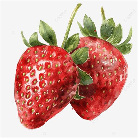 Watercolor Strawberry Fruit Clip Art, Watercolor, Clip Art, Hand PNG Transparent Image and ...