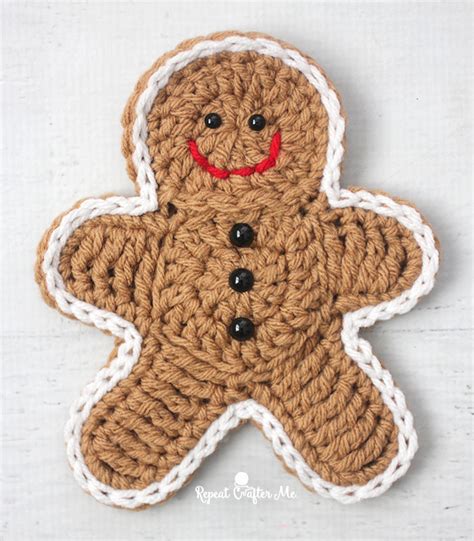 Crochet Gingerbread Man - Repeat Crafter Me