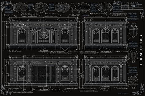 The Resolute Desk Blueprints :: Behance