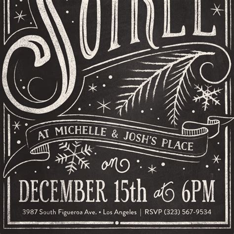 Holiday Soiree Holiday Party Invitations by GeekInk Design | Minted