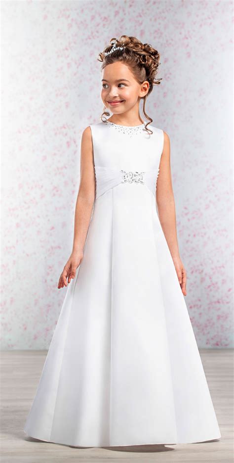 Emmerling Style 70190 'Annalena' Satin First Communion Dress | Vestidos para primera comunion ...