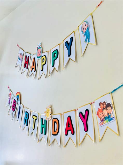 Cocomelon Birthday Banner - Etsy