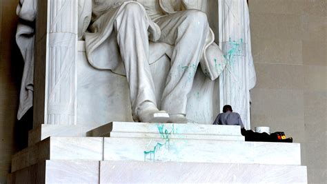 Lincoln Memorial Vandalized