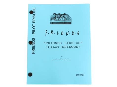 Friends Original Script - CharityStars