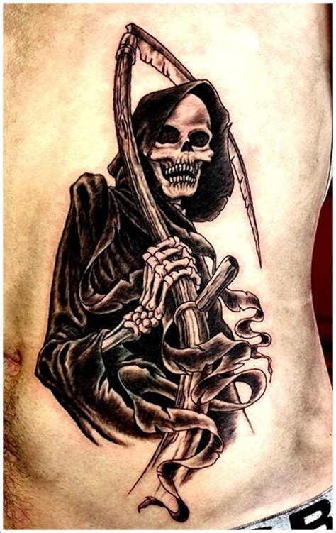 35 Horrifying Grim Reaper Tattoo Designs