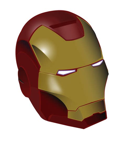 Iron Man Helmet Vector Drawing by macOScrazy on DeviantArt