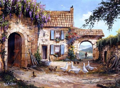 160 best images about Cottage Charms and scenery illustration on ...