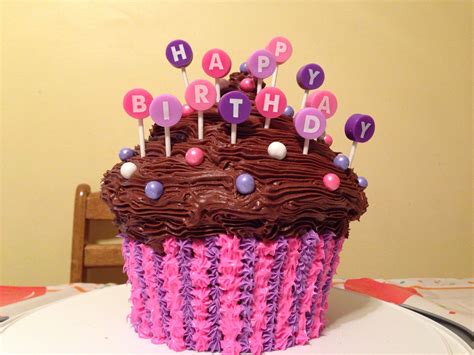 Daughter 10th Birthday Cake | 10 birthday cake, Giant cupcakes, Birthday cake