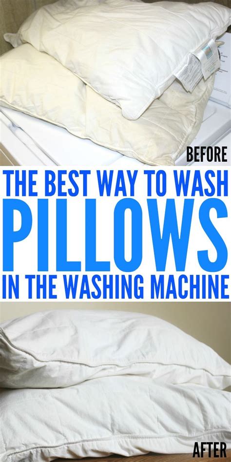 How To Wash Pillows In The Washing Machine {Easy} | One Crazy House ...