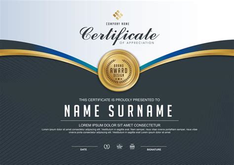 Certificate vector luxury template - Download Free Vectors, Clipart ...