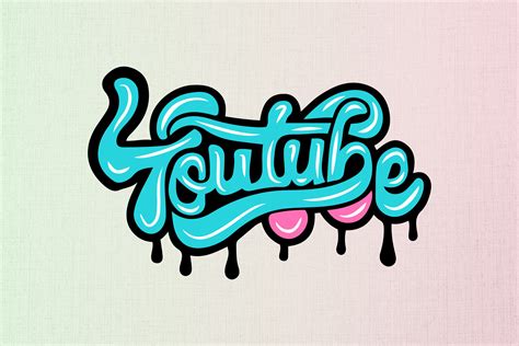 Youtube Social Media Graffiti Graphic by Boy William · Creative Fabrica